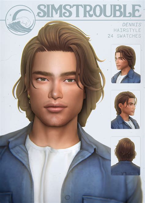 sims 4 male hair|sims 4 messy hair male.